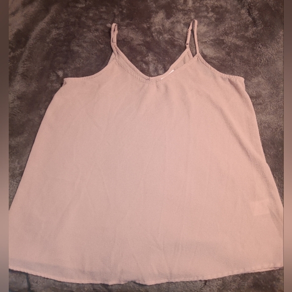 SO Brand Adjustable Boho Tank Top Core Base Layer Cami Sz Small Color Mauve Pink - Picture 2 of 4